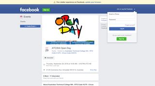 
                            4. ATCWA Open Day - Facebook