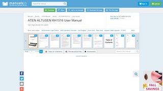
                            3. ATEN ALTUSEN KH1516 USER MANUAL Pdf Download.