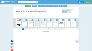 
                            5. ATEN ALTUSEN SN0108 USER MANUAL Pdf Download.