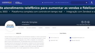 
                            7. Atende Simples - Atendimento - E-Commerce Brasil