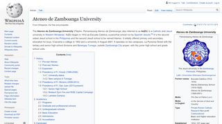 
                            6. Ateneo de Zamboanga University - Wikipedia