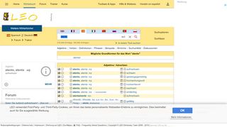 
                            8. atento - LEO: Übersetzung im Spanisch - Deutsch Wörterbuch