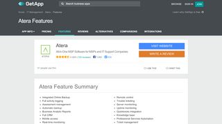 
                            8. Atera Features & Capabilities | GetApp®