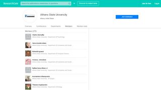 
                            5. Athens State University | Members - ResearchGate