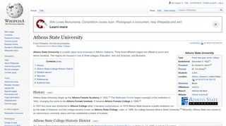 
                            7. Athens State University - Wikipedia