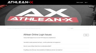 
                            2. Athlean Online Login Issues – ATHLEAN-X™ Tech Support Center