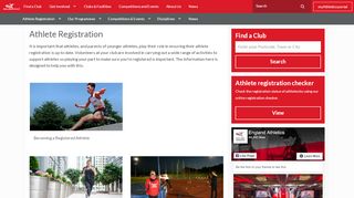 
                            1. Athlete Registration - Athletics & Running