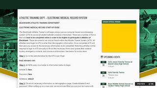 
                            7. Athletic Training Dept - Electronic Medical Record System