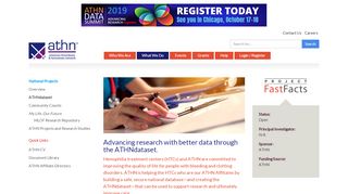 
                            4. ATHNdataset | ATHN - American Thrombosis and Hemostasis Network