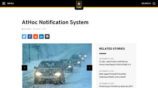 
                            9. AtHoc Notification System | Article | The United States Army