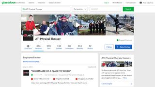 
                            7. ATI Physical Therapy - NIGHTMARE OF A PLACE TO WORK | Glassdoor