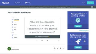 
                            6. ATI Student Orientation Flashcards | Quizlet