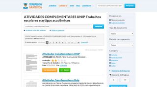 
                            7. ATIVIDADES COMPLEMENTARES UNIP Trabalhos e monografias 1  …