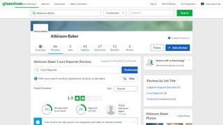 
                            7. Atkinson-Baker Court Reporter Reviews | Glassdoor