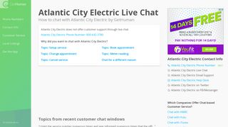 
                            7. Atlantic City Electric Live Chat | Customer Service