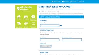 
                            5. Atlantic City Electric - New Account Setup