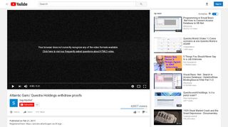 
                            6. Atlantic Gam/ Questra Holdings withdraw proofs - YouTube