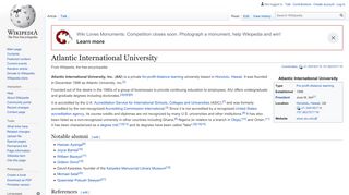 
                            6. Atlantic International University - Wikipedia