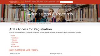 
                            1. Atlas Access for Registration | Valencia College