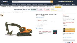 
                            6. Atlas ATL30000084 HO Die-Cast Volvo Excavator EC210 - Amazon.com