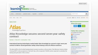 
                            6. Atlas Knowledge secures second seven-year safety contract ...