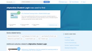 
                            7. Atlptonline Student Login at top.accessify.com