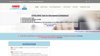 
                            1. ATMA -::- AIMS Test for Management Admissions :: MBA ...