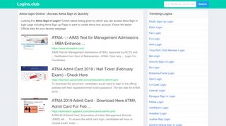 
                            4. Atma login Online - Access Atma Sign in Quickly - Logins.club