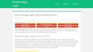 
                            5. Atmos energy Login - Atmos Bill pay