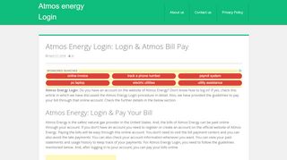 
                            5. Atmos Energy Login: Login & Atmos Bill Pay