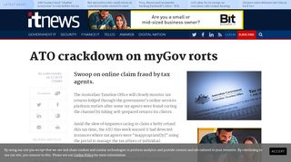 
                            6. ATO crackdown on myGov rorts - Software - Security - iTnews