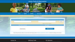 
                            6. Atoka Parks & Recreation: Log In