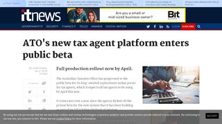 
                            5. ATO's new tax agent platform enters public beta - Strategy ...