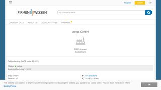 
                            8. atriga GmbH, Langen - Credit Report - FirmenWissen
