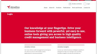 
                            8. Atrium, Collect@net, Insights login | Atradius USA