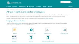 
                            9. Atrium Health Connect for Employees | Atrium Health