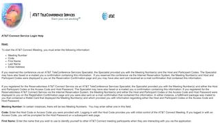 
                            4. AT&T Connect Service Login Help