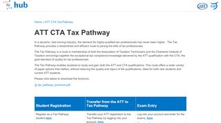 
                            2. ATT CTA Tax Pathway | The Hub