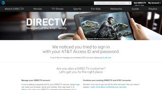 
                            2. AT&T Customers! Let's Get You To The Right Place - DirecTV