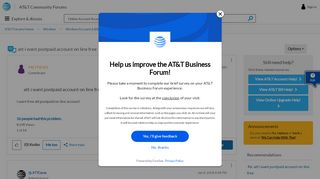
                            5. att i want postpaid account on line free - AT&T Community