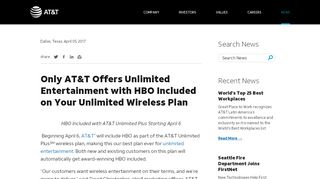 
                            3. AT&T Includes HBO on Your Unlimited Wireless Plan