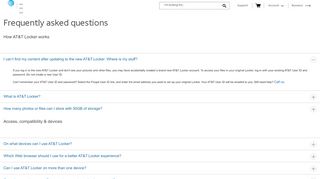 
                            2. AT&T Locker FAQ