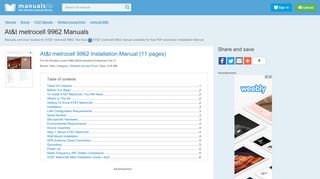 
                            9. At&t metrocell 9962 Manuals