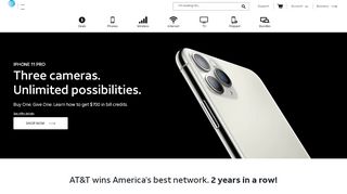 
                            7. AT&T® Official Site - Phone Plans, Internet Service, & TV ...
