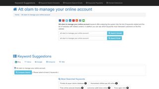 
                            7. Att olam to manage your online account