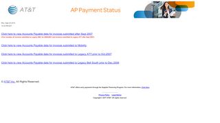 
                            9. AT&T Payment Status Facility