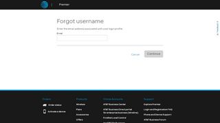 
                            8. AT&T Premier - Forgot Username