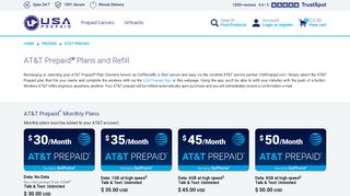 
                            8. AT&T Prepaid plans (GoPhone) | Refill from $15 | USA Prepaid