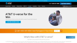 
                            6. AT&T U-verse® | 1-855-660-8921 | Packages Starting at $49 ...