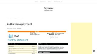 
                            7. At&t u verse payment - Payment - premier-eye.com